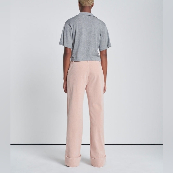 NWT 7 For All Mankind  Wide Leg Corduroy Easy Trouser in Cameo Rose  31 🌸 $348 - Picture 5 of 12